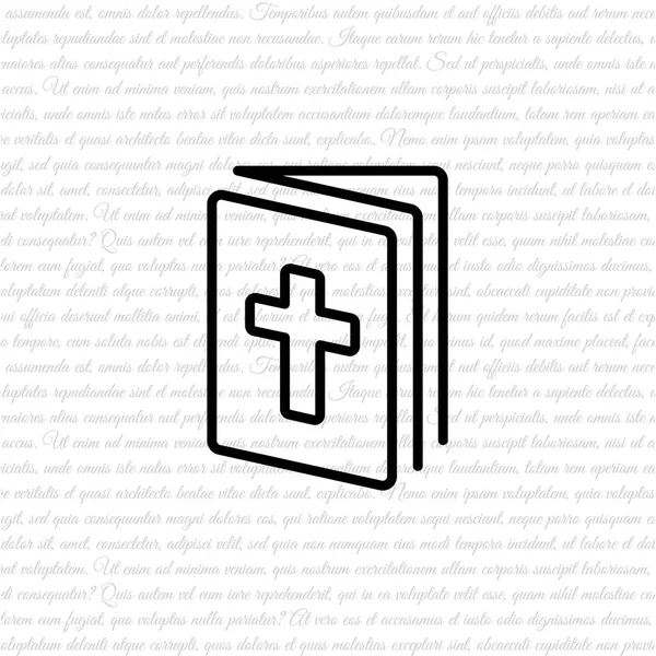 Icône web Bible — Image vectorielle