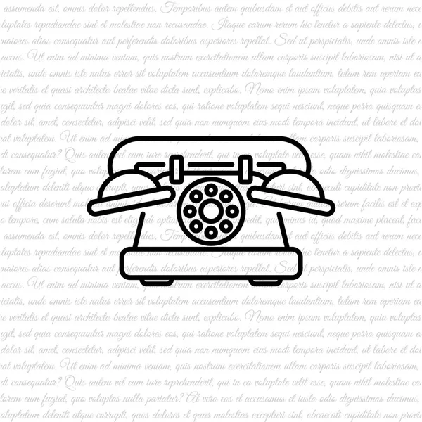 Старая телефонная икона — стоковый вектор