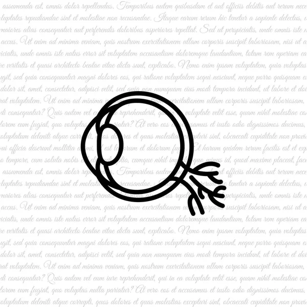 Icono de línea ocular — Vector de stock