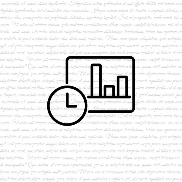 Icona di linea del grafico — Vettoriale Stock