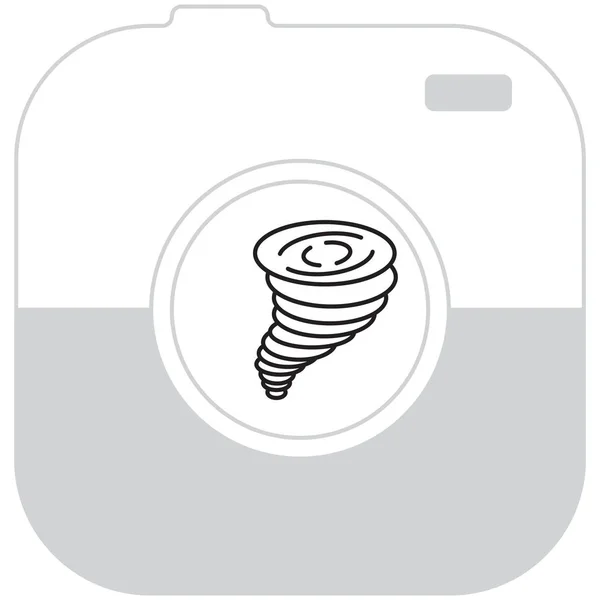 Tornado ícone simples —  Vetores de Stock