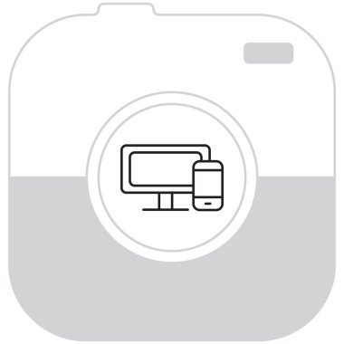 Smartphone ve monitör simgesi