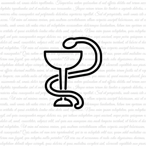 Icône emblème de médecine — Image vectorielle