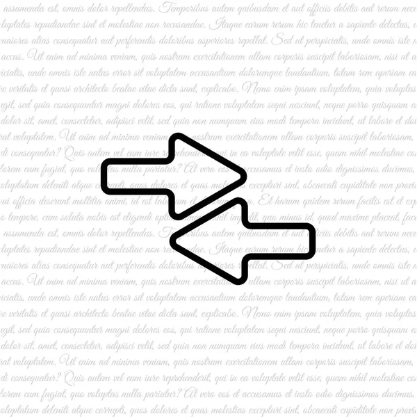 Pijlen Web lijn pictogram — Stockvector
