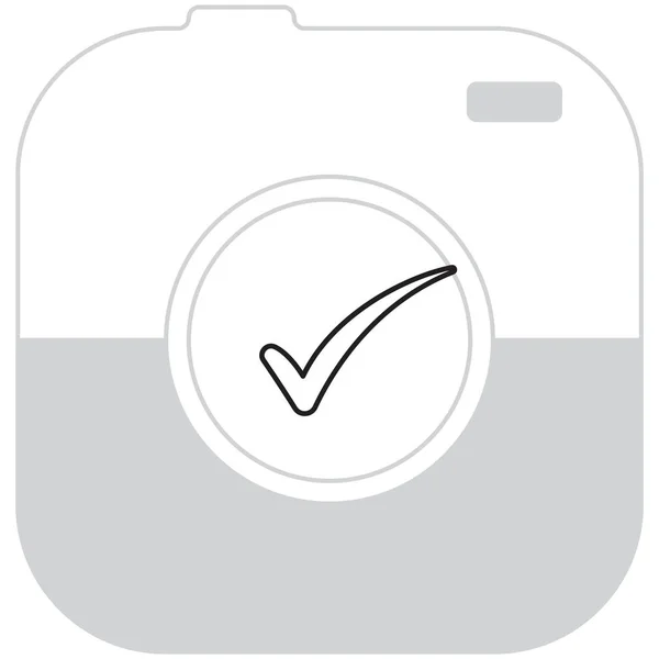 Comprobar icono símbolo de marca — Vector de stock