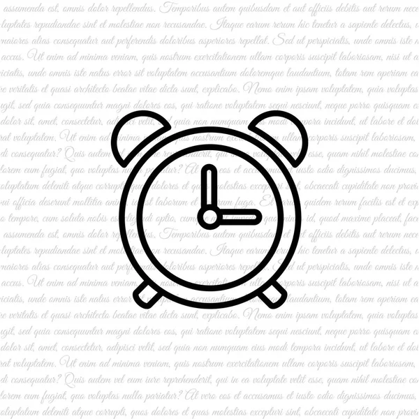 Icono de línea de reloj — Archivo Imágenes Vectoriales