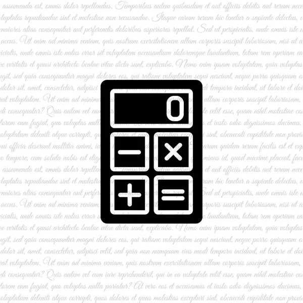Ícone calculadora eletrônica — Vetor de Stock