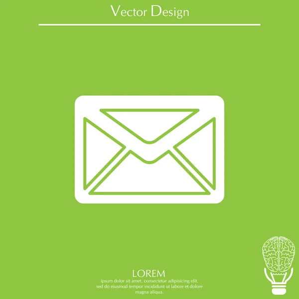 Envolvente mensaje de correo electrónico icono — Vector de stock