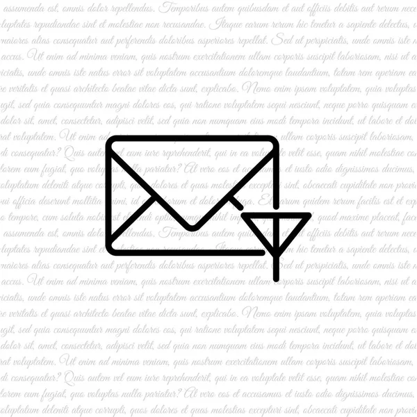 E-postmeddelande kuvertikonen — Stock vektor