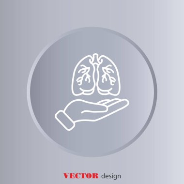 Akciğerler web simgesi