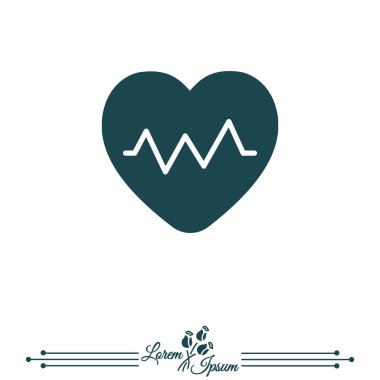 Tasarım kardiyogram simgesinin