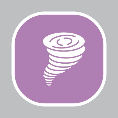 Kasırga, düz simgesi