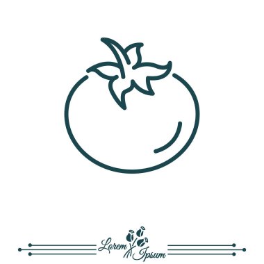 Web satırı simgesi domates.