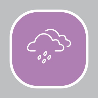 Yağmur simgesi olan bulutweather forecast