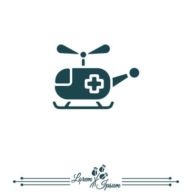 Ambulans simgesi illüstrasyon