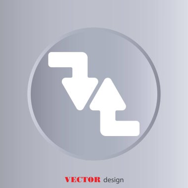  satırı simgesi. Oklar