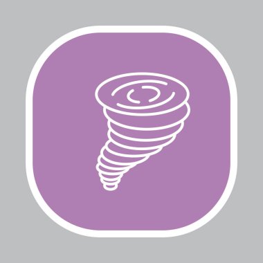 Kasırga, düz simgesi