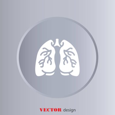 Akciğerler web simgesi
