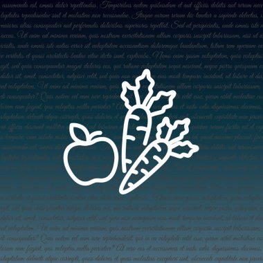 Tasarım havuç simgesinin