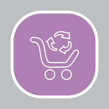 alışverişini ürünler satırı simgesi
