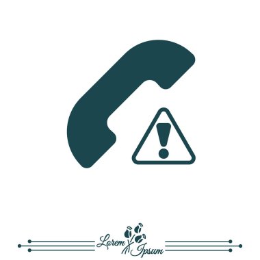 Uyarı arama web simgesi