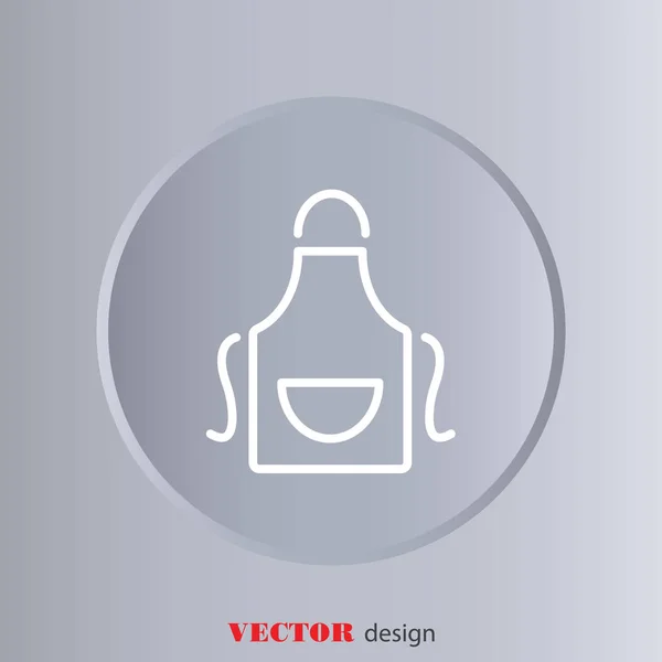 Ref-line icon of Apron — стоковый вектор