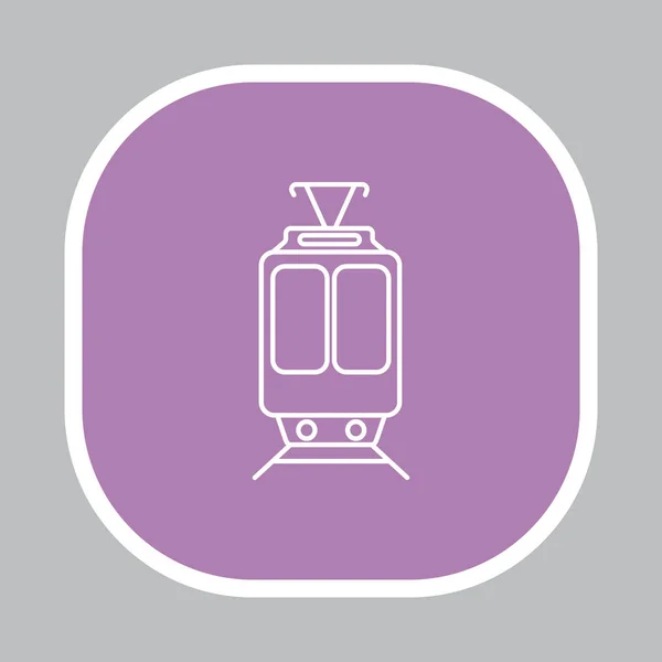 Icono del tren de pasajeros — Archivo Imágenes Vectoriales