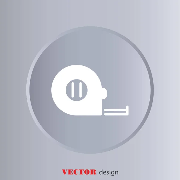 Icono de línea web de cinta métrica — Vector de stock