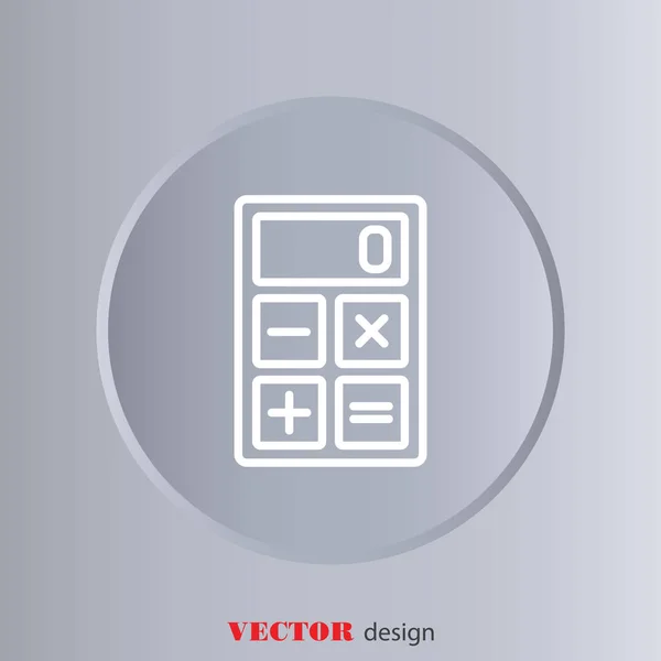 Calculatrice icône web — Image vectorielle
