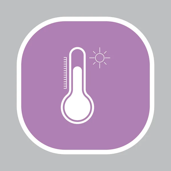 Thermometer Web-Ikone — Stockvektor