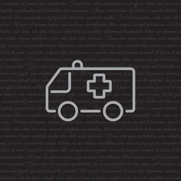 Ilustración de ícono de ambulancia — Archivo Imágenes Vectoriales