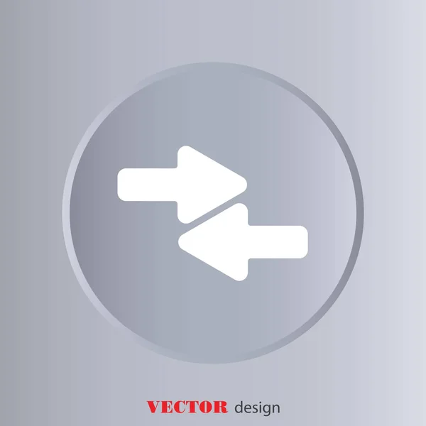 Icono de flechas izquierda y derecha — Vector de stock