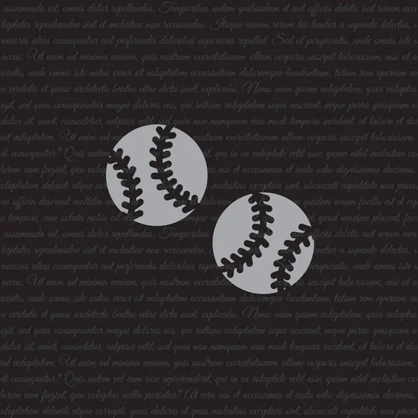 Icona palla da baseball — Vettoriale Stock