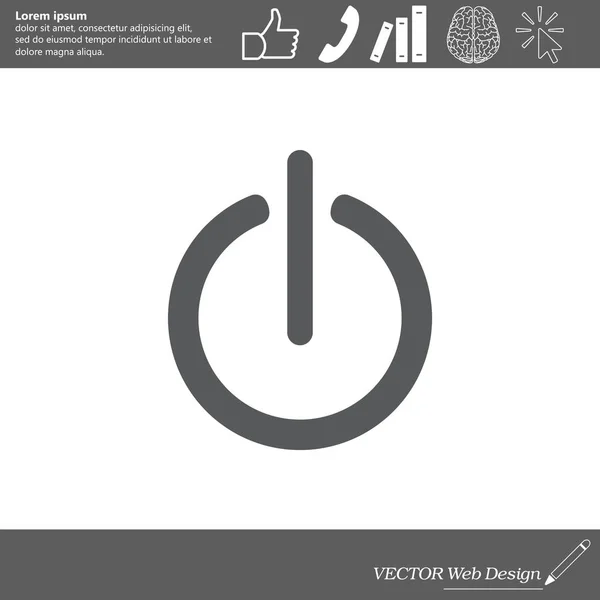 Conception de l'icône Power — Image vectorielle