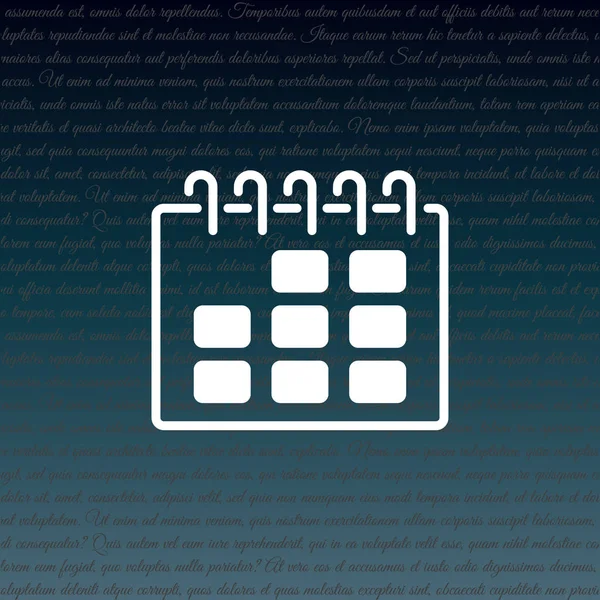 Line icon. Calendar — Stock Vector