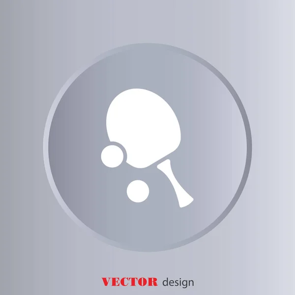 Icône de tennis de table — Image vectorielle