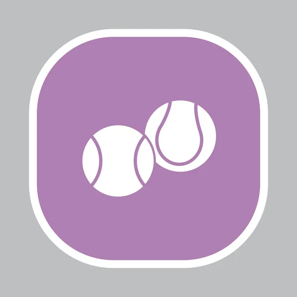 Tenisz labdák ikon — Stock Vector