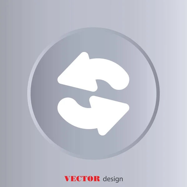 Flecha circular icono — Vector de stock