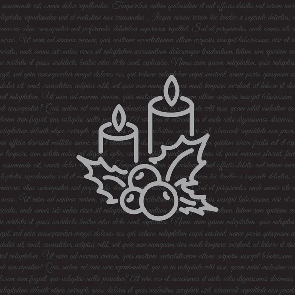 Diseño del icono de Navidad — Vector de stock