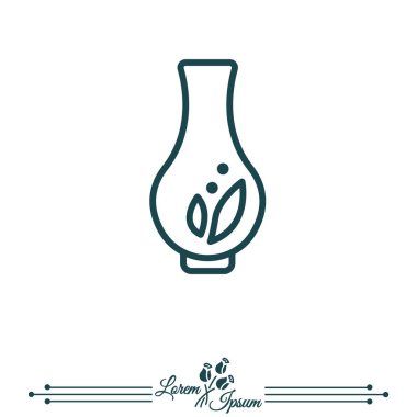 Web satırı simgesi vazo.