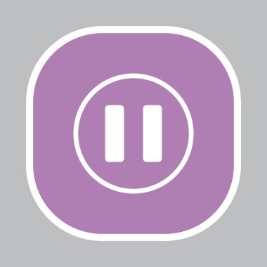 Duraklat vektör simgesi