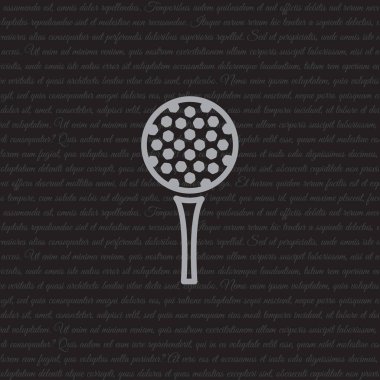 Golf, golf topu tee üzerinde