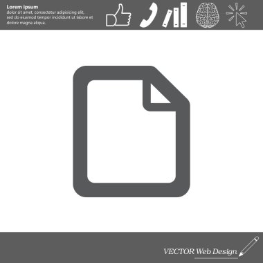 dosya (belge) web simgesi