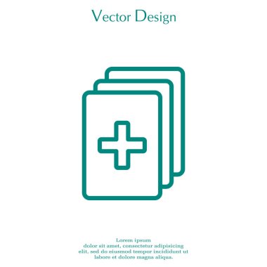 tıbbi kayıtları simgesi