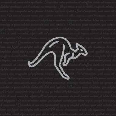 Kanguru web satırı simgesi