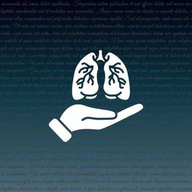 Akciğerler web simgesi