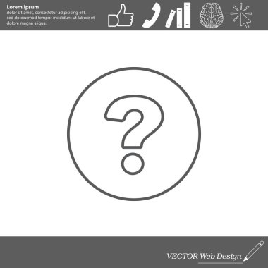 soru işareti satırı simgesi