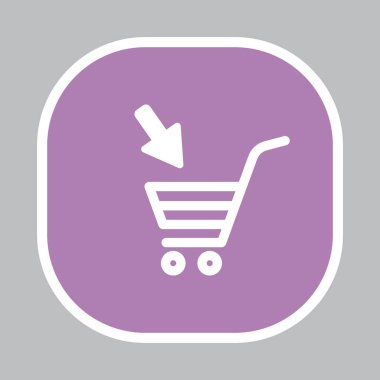 Alışveriş arabası simgesi 