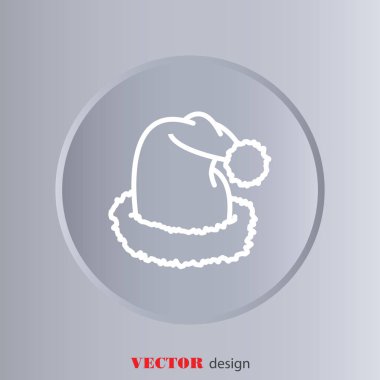 Web satırı simgesi şapka Santa Claus