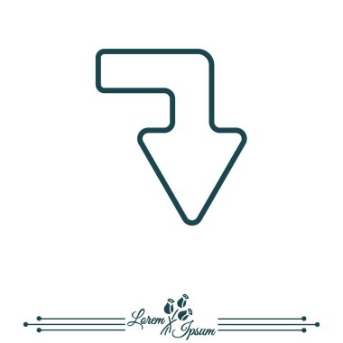 Ok sağ aşağı simgesi